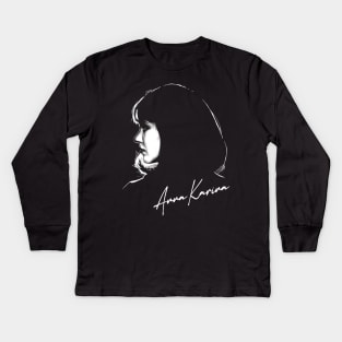 Anna Karina \\\ 60s Nouvelle Vague Kids Long Sleeve T-Shirt